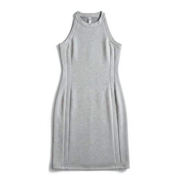 Spanx AirEssentials Tank Midi Dress Heather Grey Size Medium NWOT - Picture 2 of 11
